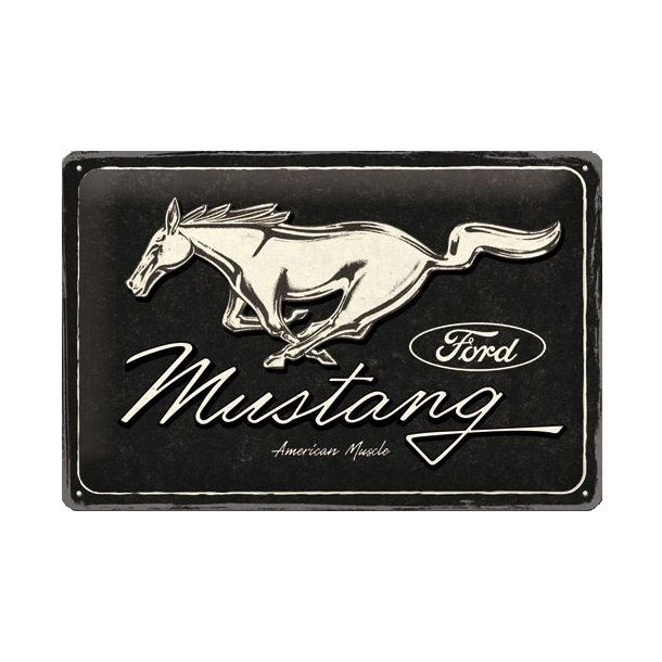 Nostalgic Art Ford Mustang Logo Skilt