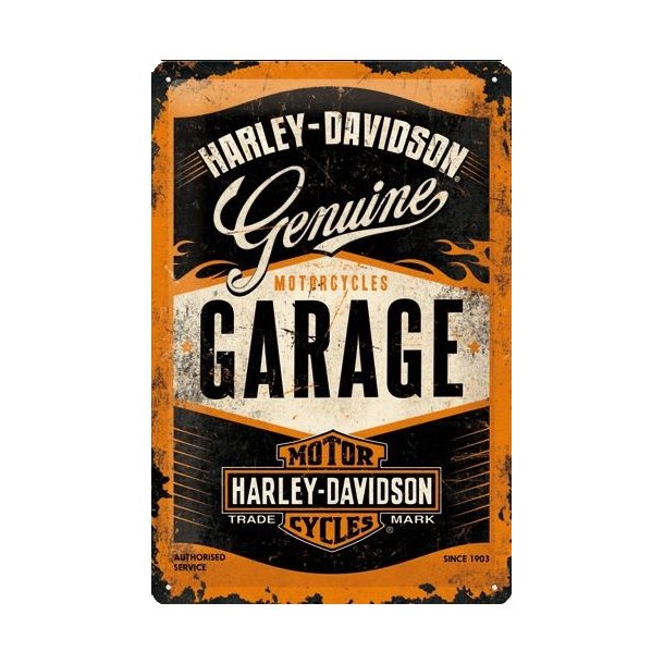 Nostalgic Art Harley-Davidson Garage Skilt