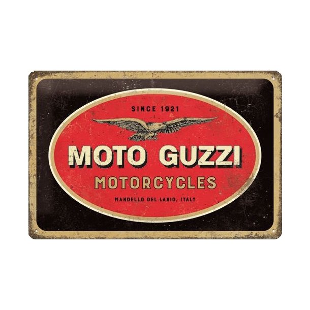 Nostalgic Art Moto Guzzi Logo Skilt