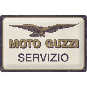 Nostalgic Art Moto Guzzi Servizio Skilt