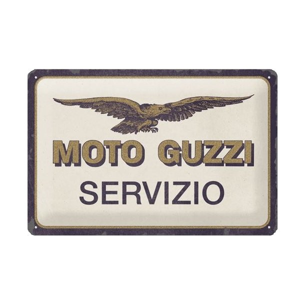 Nostalgic Art Moto Guzzi Servizio Skilt