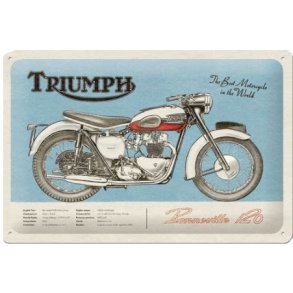 Nostalgic Art Triumph Bonneville Skilt