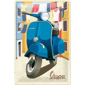 Nostalgic Art Vespa Laundry Skilt
