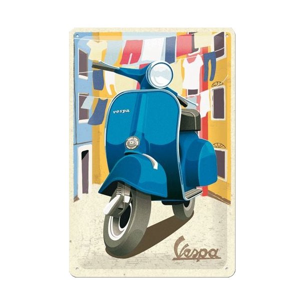 Nostalgic Art Vespa Laundry Skilt