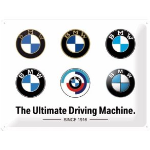 Nostalgic Art BMW Logo Evolution Skilt