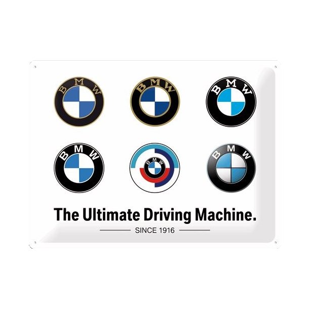 Nostalgic Art BMW Logo Evolution Skilt