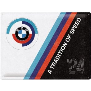 Nostalgic Art BMW Tradition Of Speed Skilt