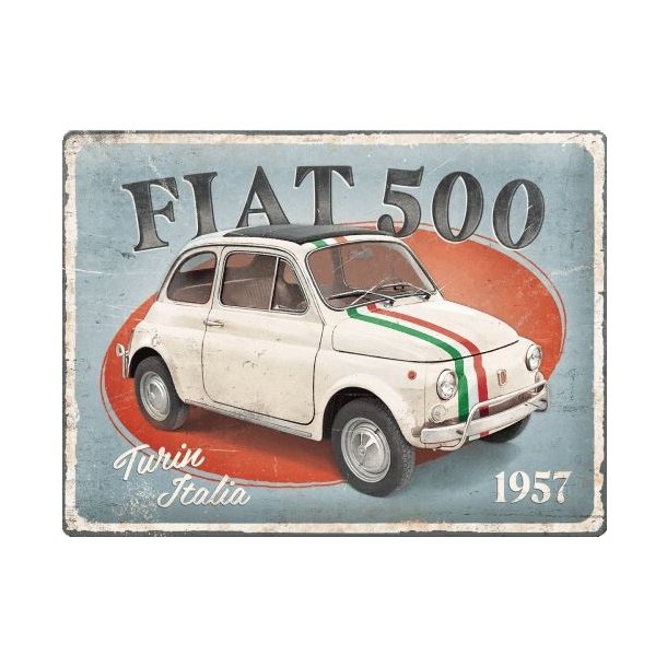 Nostalgic Art Fiat 500 Skilt