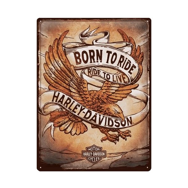 Nostalgic Art Harley-Davidson Born To Ride Skilt