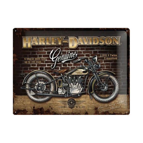 Nostalgic Art Harley-Davidson Brick Wall Skilt