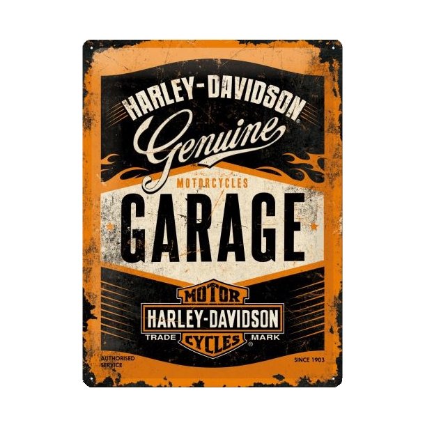 Nostalgic Art Harley-Davidson Garage Skilt