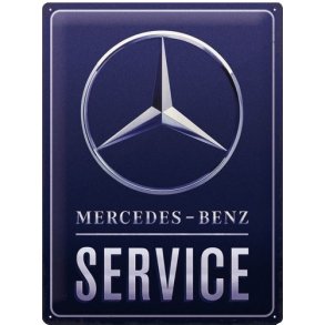 Nostalgic Art Mercedes Service Skilt