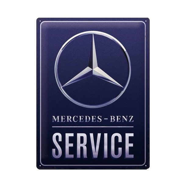 Nostalgic Art Mercedes Service Skilt