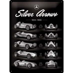 Nostalgic Art Mercedes Silver Arrow Skilt