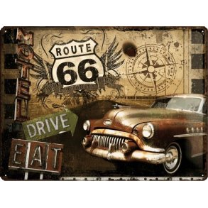 Nostalgic Art Route 66 Skilt
