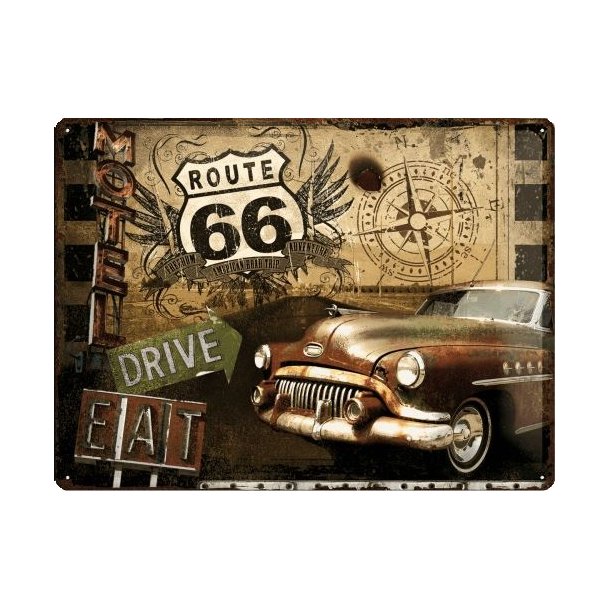 Nostalgic Art Route 66 Skilt