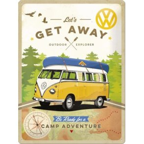 Nostalgic Art VW Lets Get Away Skilt