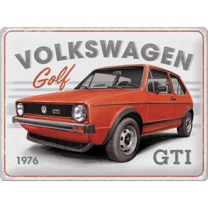 Nostalgic Art VW Golf GTI Skilt