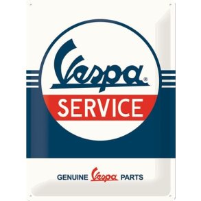 Nostalgic Art Vespa Service Skilt