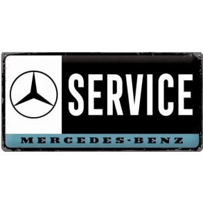 Nostalgic Art Mercedes Service Skilt
