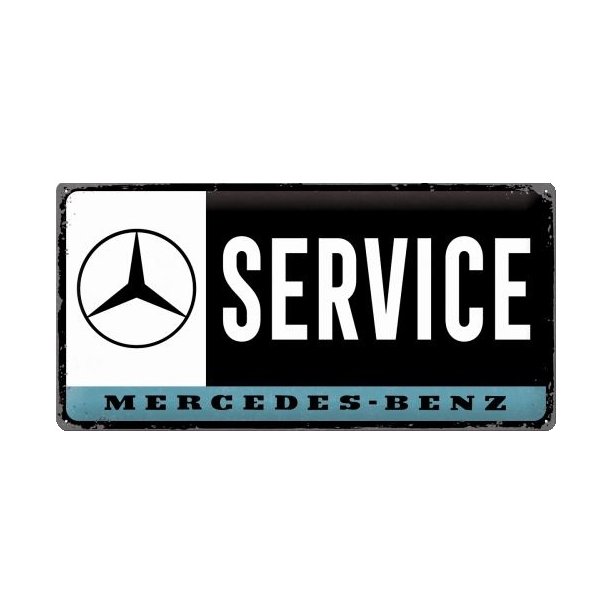 Nostalgic Art Mercedes Service Skilt