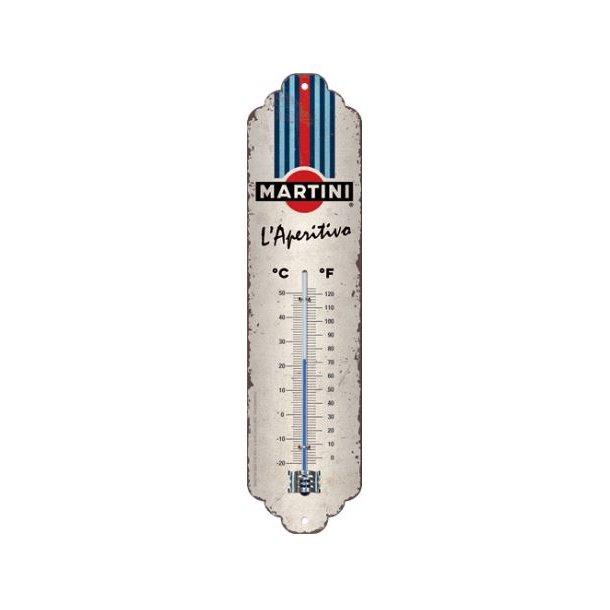 Nostalgic Art Martini - Racing Stripes Thermometer