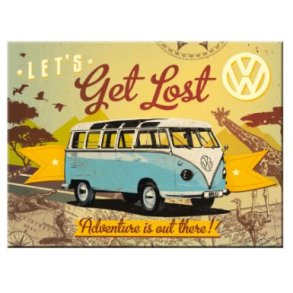 Nostalgic Art VW Bulli - Lets get lost - Magnet