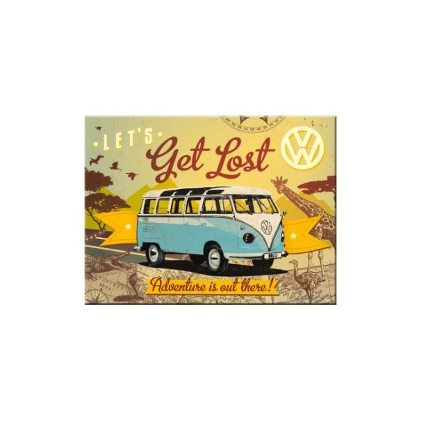 Nostalgic Art VW Bulli - Lets get lost - Magnet