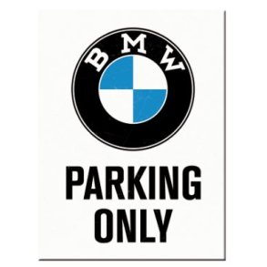 Nostalgic BMW - Parking only - Magnet