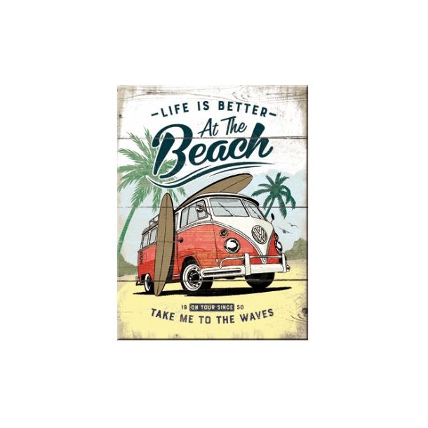 Nostalgic Art VW Bulli Beach - Magnet