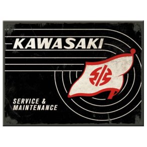 Nostalgic Art - Kawasaki Tank logo Magnet