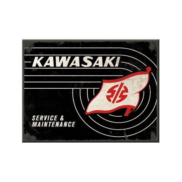 Nostalgic Art - Kawasaki Tank logo Magnet