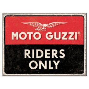 Nostalgic Art Moto Guzzi - Riders Only - Magnet