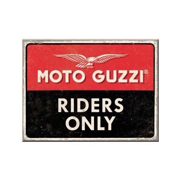 Nostalgic Art Moto Guzzi - Riders Only - Magnet