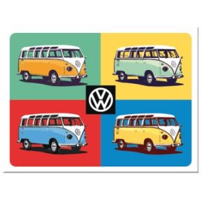 Nostalgic Art VW Builli Pop art - Magnet