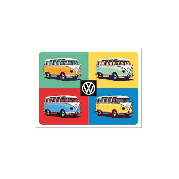 Nostalgic Art VW Builli Pop art - Magnet
