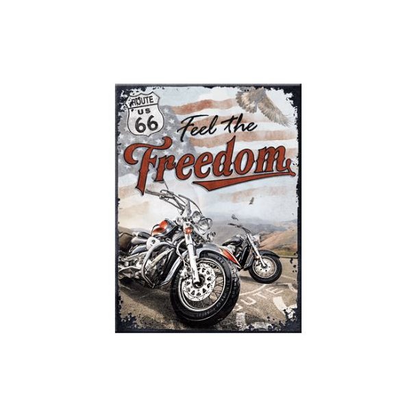 Nostalgic Art Route 66 Freedom - Magnet