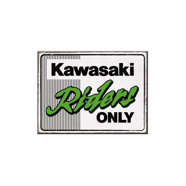 Nostalgic Art Kawasaki - Riders only Ninja - Magnet
