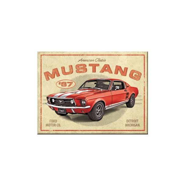 Nostalgic Art Ford Mustang GT 1967 - Magnet
