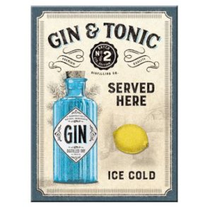 Nostalgic Art Gin & Tonic Served here - Magnet
