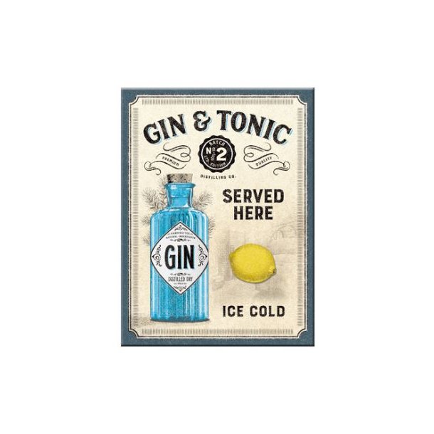 Nostalgic Art Gin &amp; Tonic Served here - Magnet