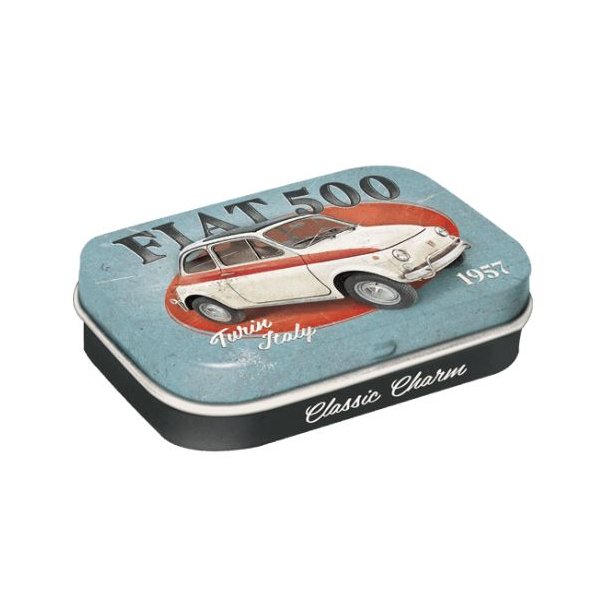 Nostalgic Art Fiat 500 - Turin Italy Mintpastiller