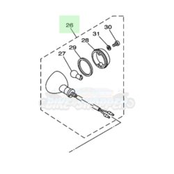 Blinklys Bag OEM - Yamaha