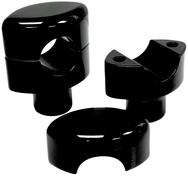 Risers 1 1/2" H�vning Smooth Blank Sort 32mm Styr