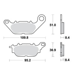EBC Bremseklodser Sintret Metal Baghjul Yamaha