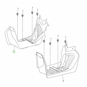 H�jre fodpanel - Yamaha YFM90