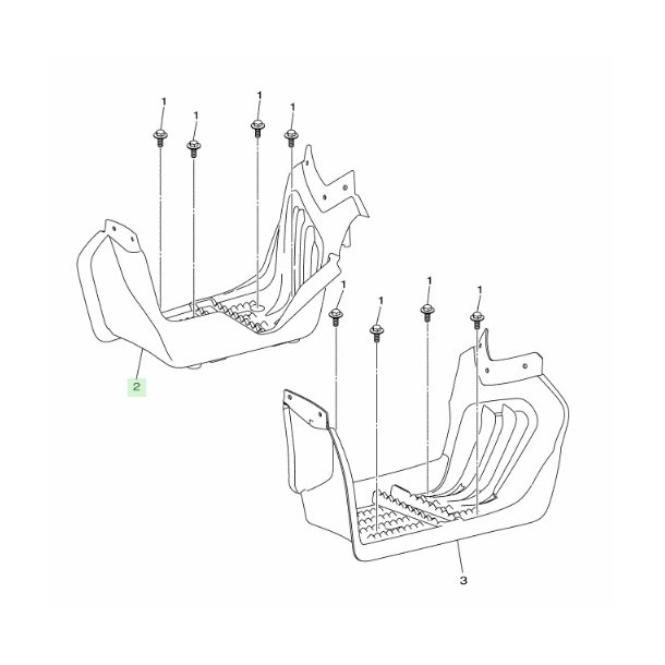 H�jre fodpanel - Yamaha YFM90
