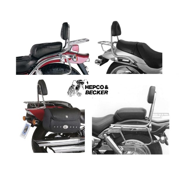 Hepco &amp; Becker Sissybar med bagageb�re Suzuki Modeller