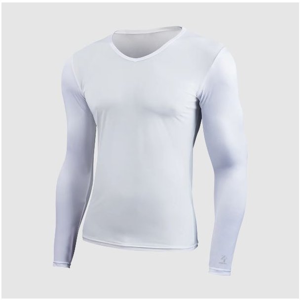 Zerofit Cold Skin V-Neck Baselayer Hvid