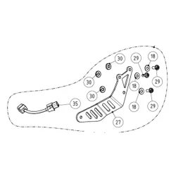 Akrapovic Monteringsplade MT-09/Tracer 900